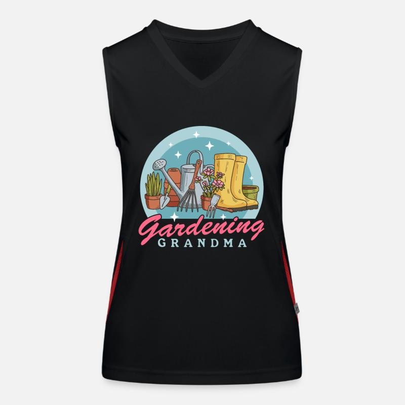 Garten Hobbygärtner Gartenarbeit Oma Geschenk Funktionelles Kontrast-Tank Top für Frauen