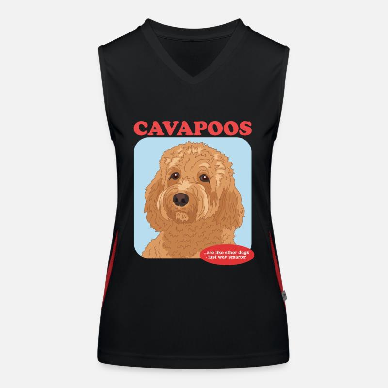 Cavapoo Hunde Cavoodle Hundebesitzer Geschenk Funktionelles Kontrast-Tank Top für Frauen