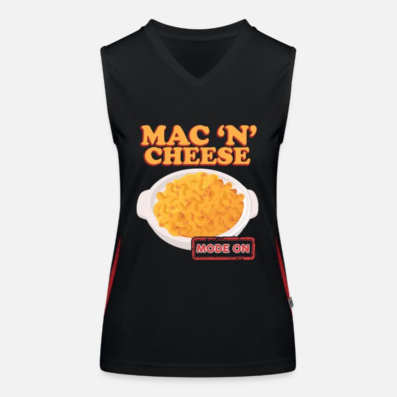 Macaroni au fromage Mac and Cheese Cadeau Débardeur respirant contrasté Femme