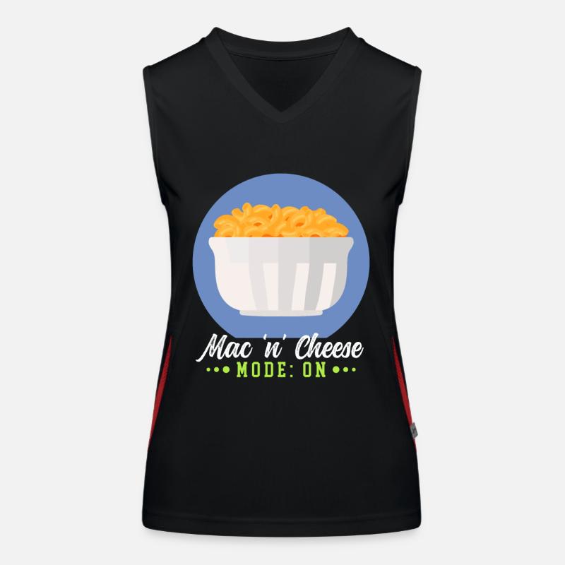 Makkaroni und Käse | Mac and Cheese Geschenk Funktionelles Kontrast-Tank Top für Frauen
