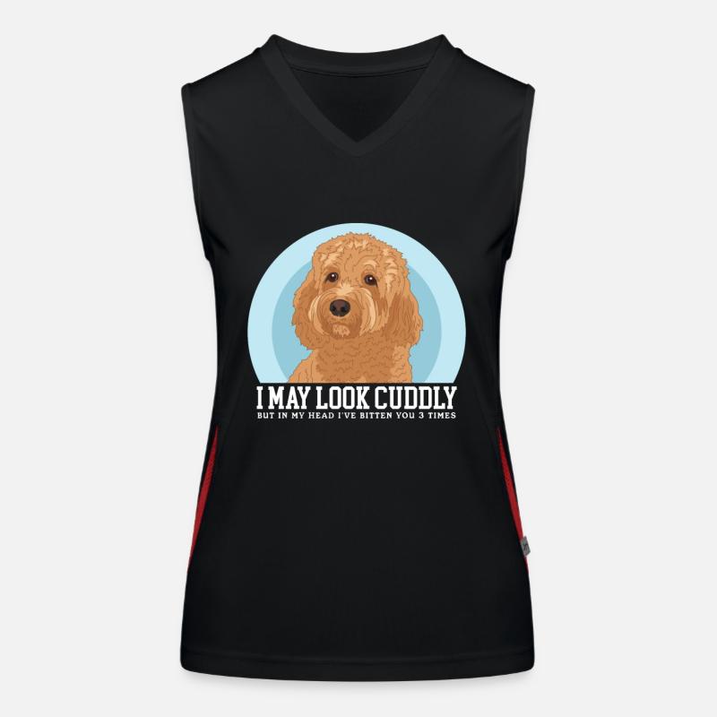 Cavapoo Dogs Cavoodle Dog Owner Cadeau Débardeur respirant contrasté Femme