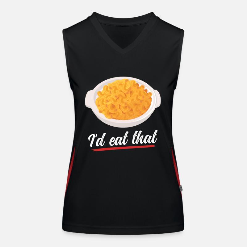 Makkaroni und Käse | Mac and Cheese Geschenk Funktionelles Kontrast-Tank Top für Frauen
