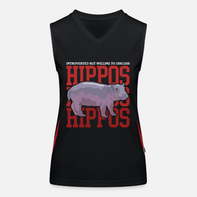 Nilpferde Baby Flusspferd Nilpferd Geschenk Funktionelles Kontrast-Tank Top für Frauen