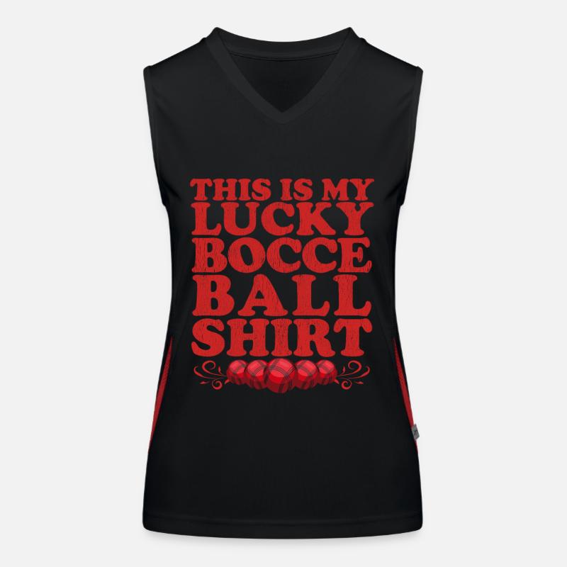 Boccia Bocce Boules Bocce Boccia Player Gift Women's Functional Contrast Tank Top