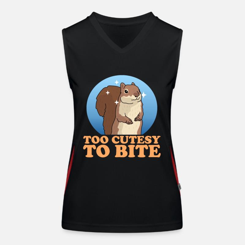 Süßes Eichhörnchen Hörnchen Geschenk Funktionelles Kontrast-Tank Top für Frauen