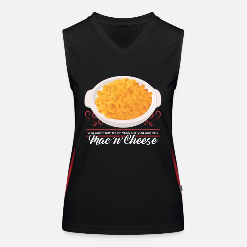 Macaroni au fromage Mac and Cheese Cadeau Débardeur respirant contrasté Femme