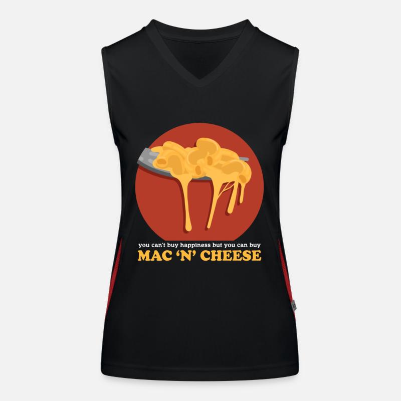 Macaroni au fromage | Cadeau Mac and Cheese Débardeur respirant contrasté Femme