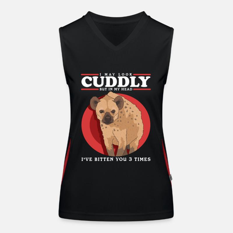 Hyène Hyène Cadeau de Hyène tachetée Débardeur respirant contrasté Femme