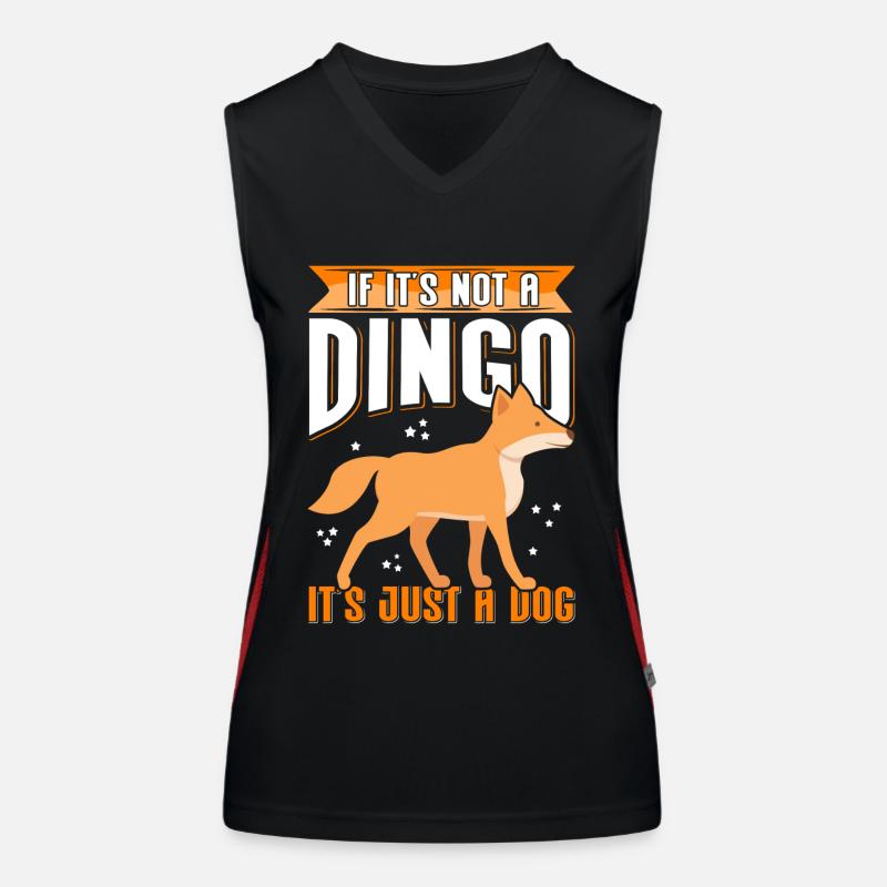 Dingo chiens australien dingos cadeau Débardeur respirant contrasté Femme