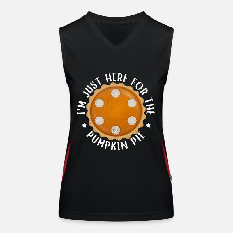 Pumpkin Pie Kürbiskuchen Geschenk Funktionelles Kontrast-Tank Top für Frauen