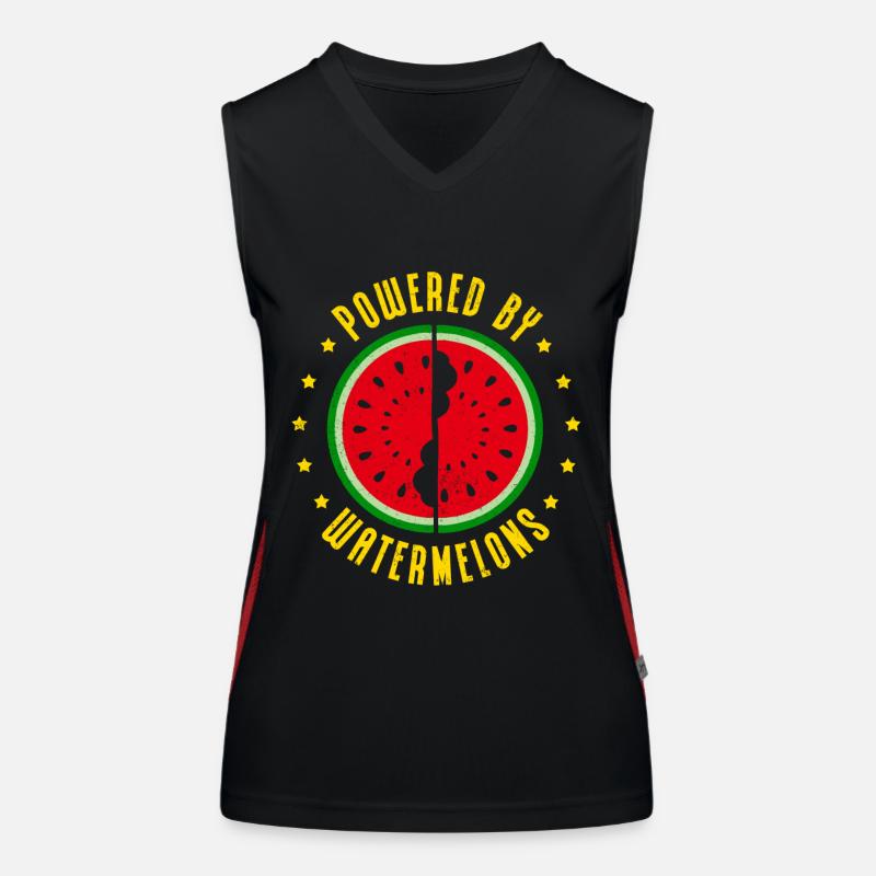 Pastèque Angurie pâte Arbuse cadeau Débardeur respirant contrasté Femme