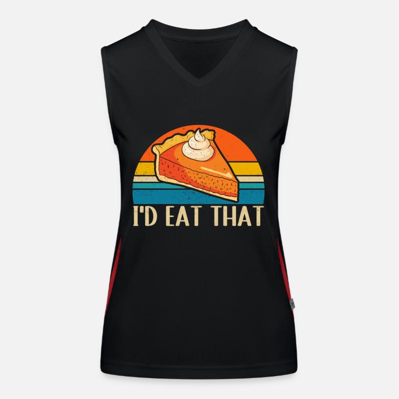 Pumpkin Pie Kürbiskuchen Geschenk Funktionelles Kontrast-Tank Top für Frauen