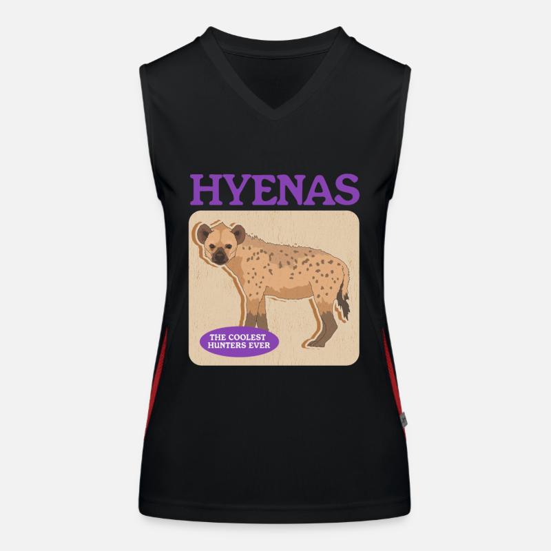 Hyäne Tüpfelhyäne Hyänen Geschenk Funktionelles Kontrast-Tank Top für Frauen