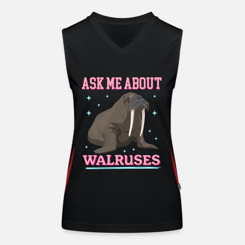 Walrus Walrus Gift Women's Functional Contrast Tank Top