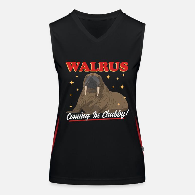 Walrus Walrus Walrus Walrus Gift Women's Functional Contrast Tank Top