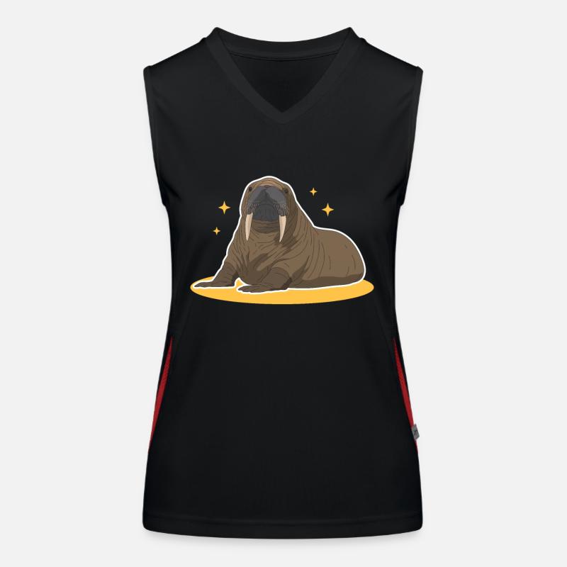 Walrus Walrus | Walrus Walrus Gift Women's Functional Contrast Tank Top