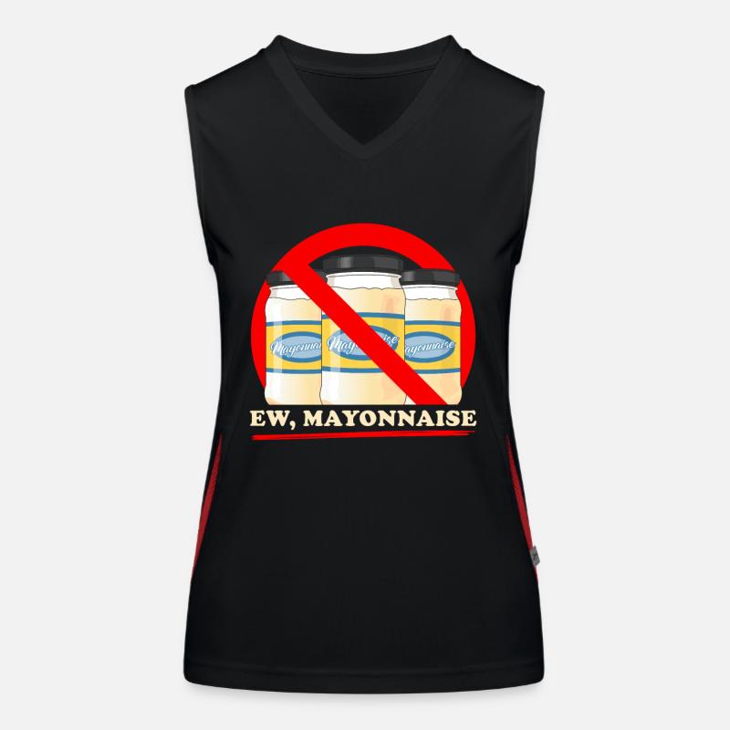 Mayo Igitt Mayonnaise Geschenk Funktionelles Kontrast-Tank Top für Frauen