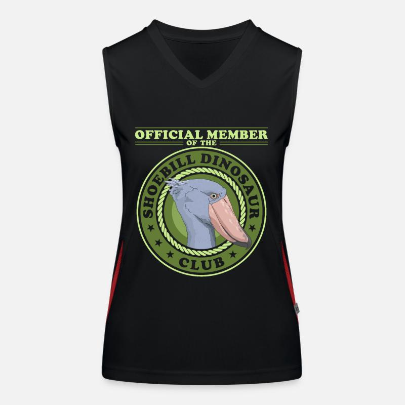 Schuhschnabel Vogel | Shoebill Vögel Geschenk Funktionelles Kontrast-Tank Top für Frauen