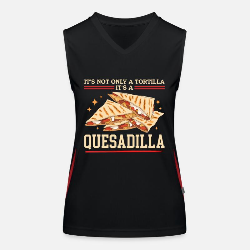 Quesadilla Tortilla Quesadillas Gift Women's Functional Contrast Tank Top