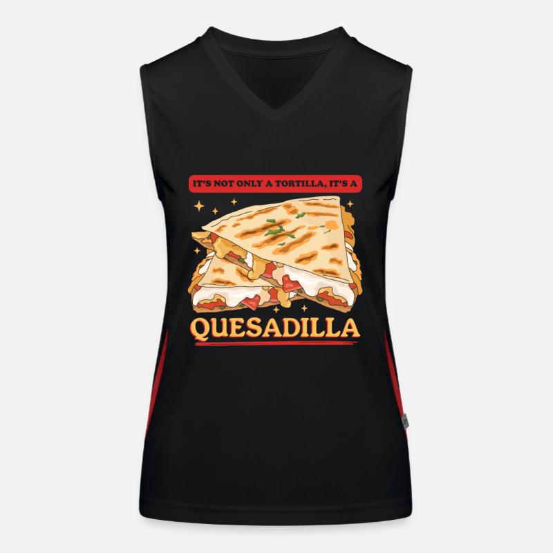 Quesadilla Quesadillas Tortilla Gift Women's Functional Contrast Tank Top