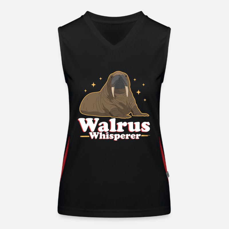 Walrus Walrus Walrus Walrus Gift Women's Functional Contrast Tank Top