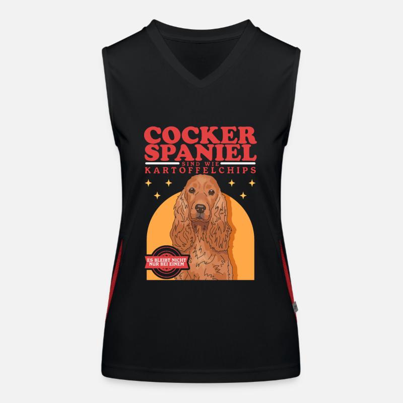 Cocker Spaniels Are Like | Cocker Spaniel Gift Women's Functional Contrast Tank Top