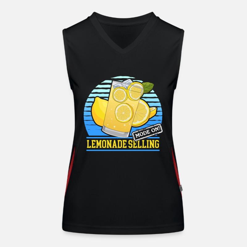 Lemonade Shower | Lemon Lemonade Gift Women's Functional Contrast Tank Top