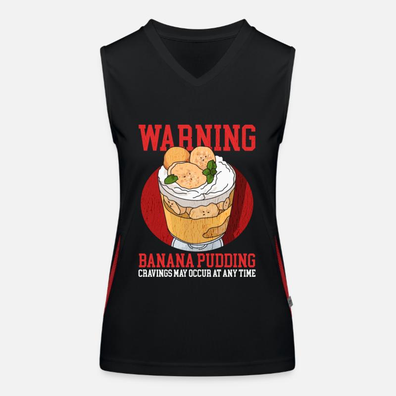 Bananenpudding Bananen Pudding Geschenk Funktionelles Kontrast-Tank Top für Frauen