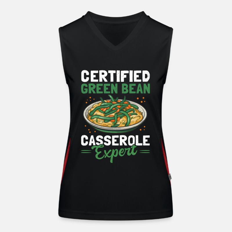 Casserole de haricots verts Casserole de haricots cadeau Débardeur respirant contrasté Femme