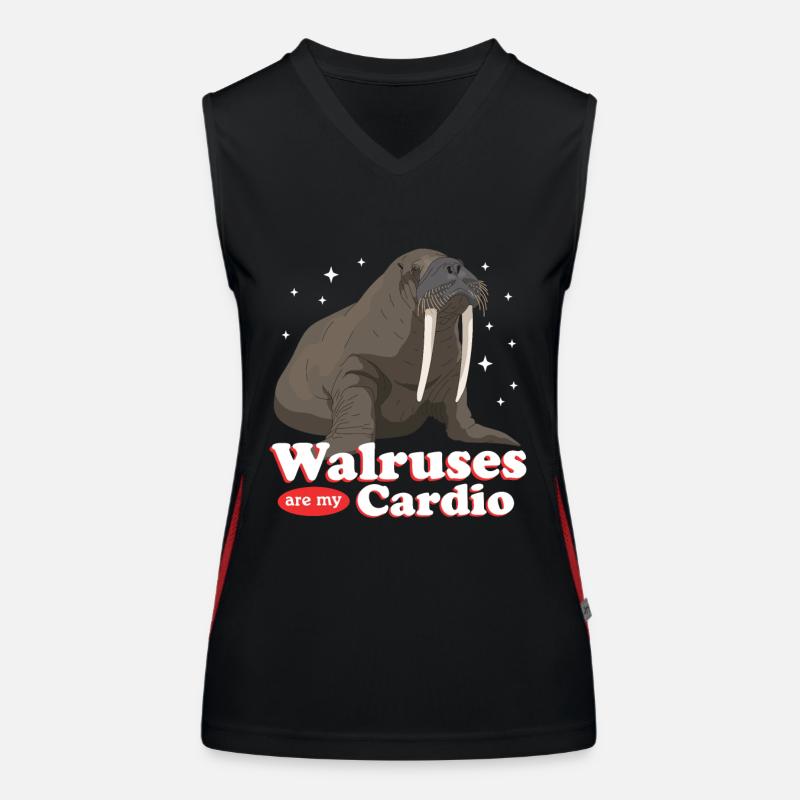 Walrus Walrus Walrus Walrus Gift Women's Functional Contrast Tank Top