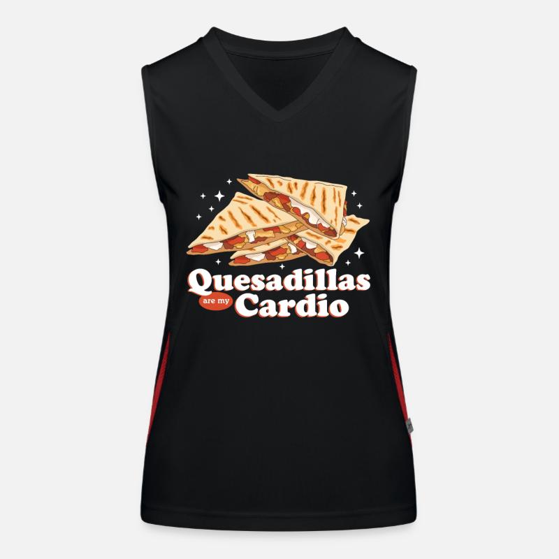 Quesadilla Quesadillas Tortilla Gift Women's Functional Contrast Tank Top
