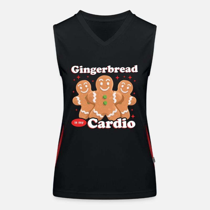 Gingerbread Gingerbread Man Gingerbread Men Gift Women's Functional Contrast Tank Top