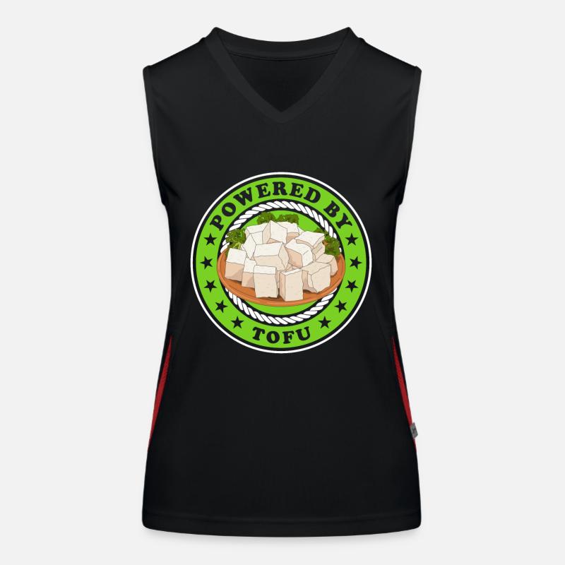 Tofu Bean Cheese Bean Curd Vegan Gift Débardeur respirant contrasté Femme