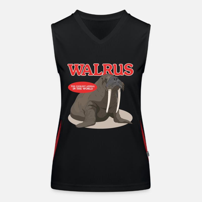 Walrus Walrus Walrus Walrus Gift Women's Functional Contrast Tank Top