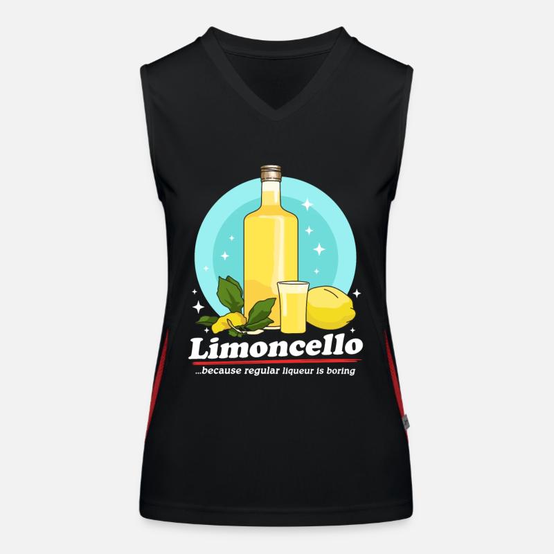 Limoncello Citrons Limoncellos Liqueur Cadeau Débardeur respirant contrasté Femme