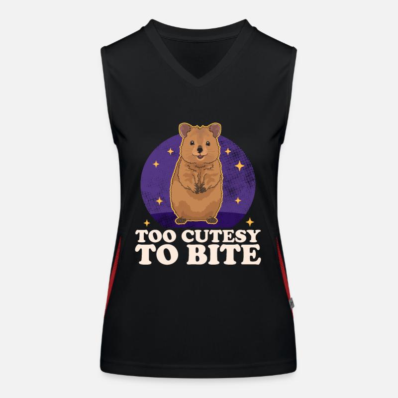 Quokka Känguru Quokkas Geschenk Funktionelles Kontrast-Tank Top für Frauen