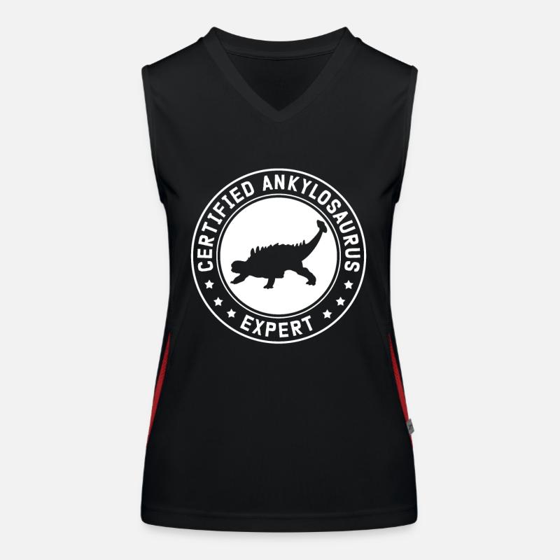 Ankylosaurus Dino Ankylosaurier Experte Geschenk Funktionelles Kontrast-Tank Top für Frauen