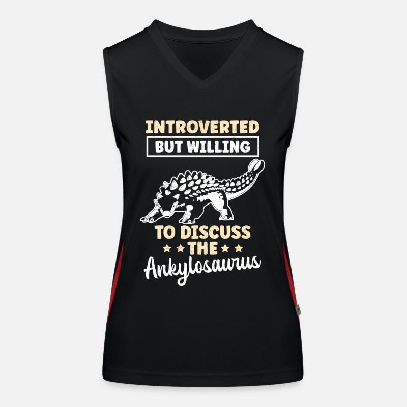 Ankylosaurus Dinos Ankylosaurier Geschenk Funktionelles Kontrast-Tank Top für Frauen
