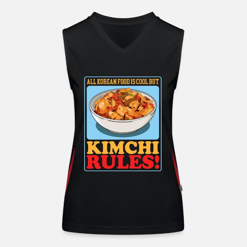Kimchi Cadeau coréen Kimchi Débardeur respirant contrasté Femme
