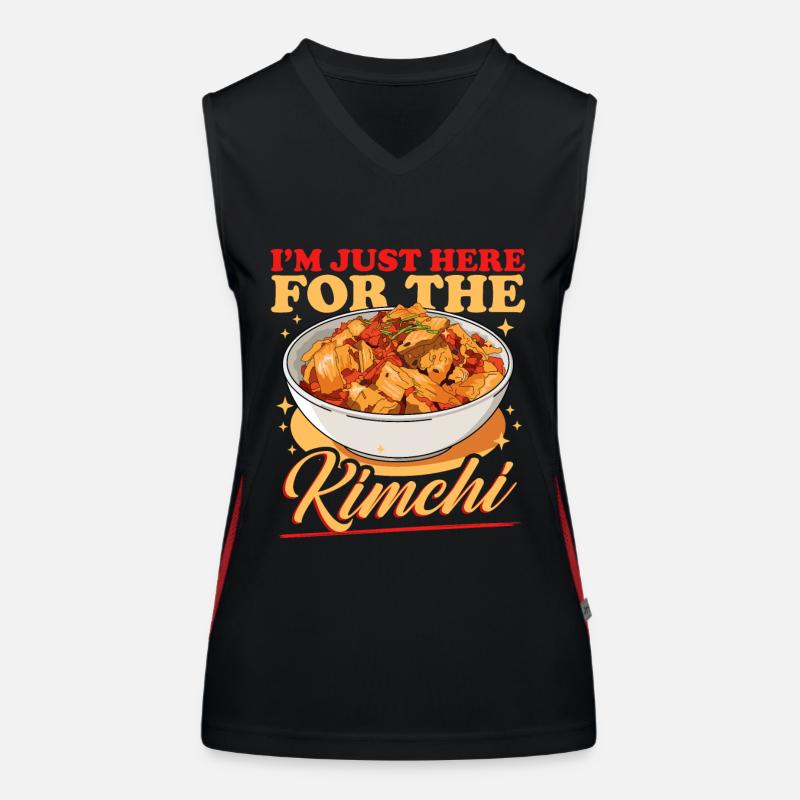 Kimchi Cuisine coréenne Kimchi Cadeau Débardeur respirant contrasté Femme
