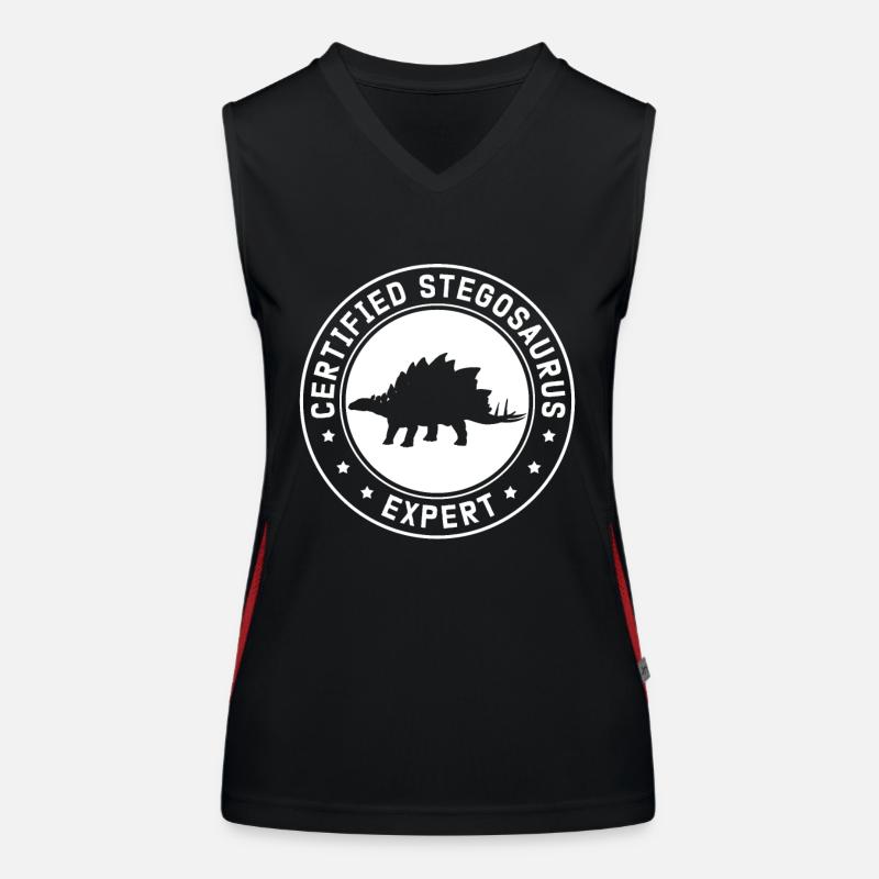 Stegosaurus Dino Geschenk Funktionelles Kontrast-Tank Top für Frauen