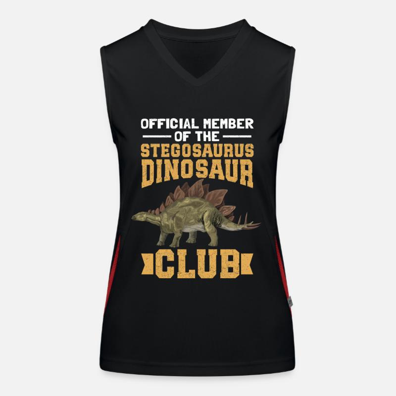 Stegosaurus Dinosaurier Dino Geschenk Funktionelles Kontrast-Tank Top für Frauen