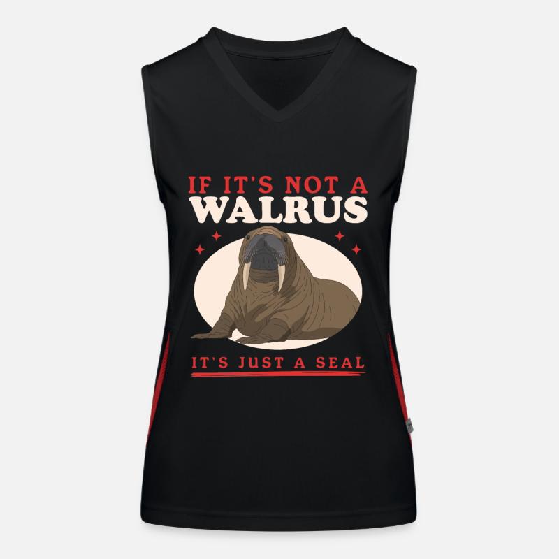 Walrus Walrus Walrus Walrus Gift Women's Functional Contrast Tank Top