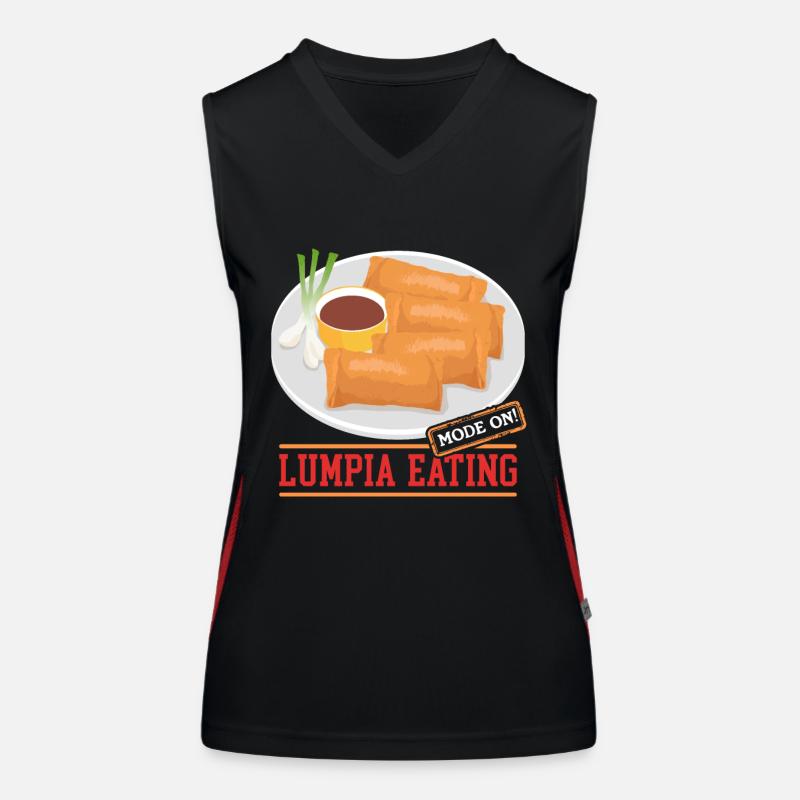 Lumpia Spring Roll Loempia Gift Women's Functional Contrast Tank Top