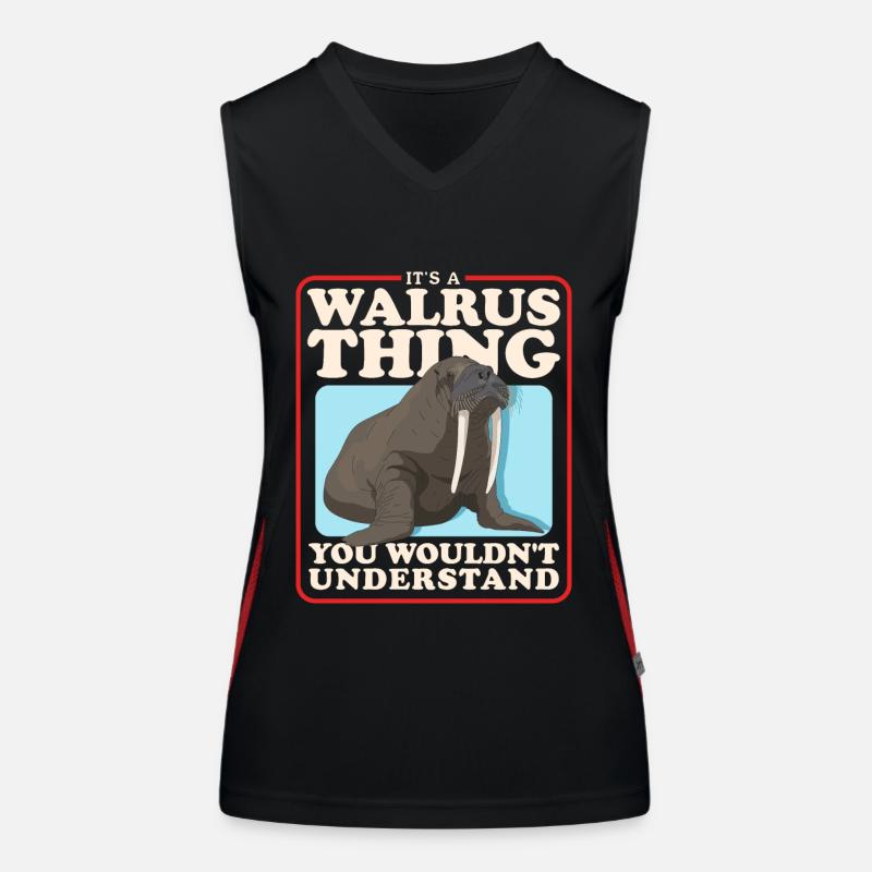 Walrus Walrus Gift Women's Functional Contrast Tank Top