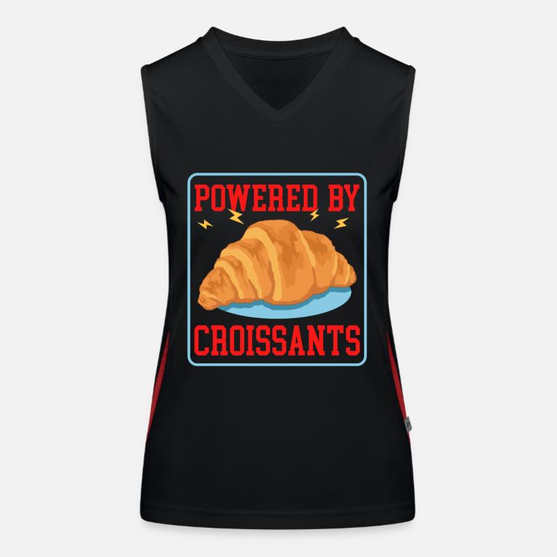 Croissant Gipfeli Beugel Hörnchen Geschenk Funktionelles Kontrast-Tank Top für Frauen