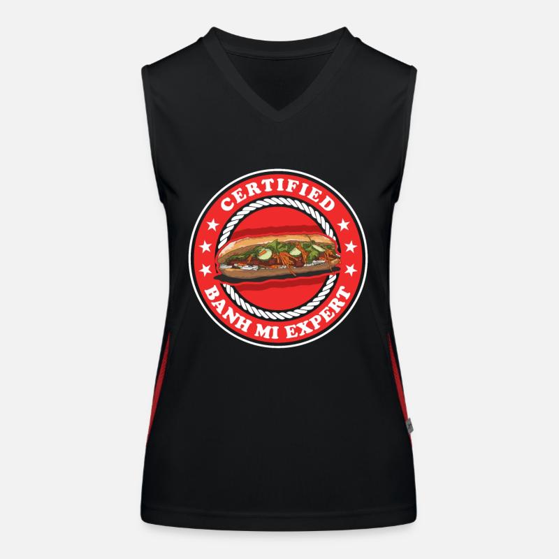 Banh Mi Experte Bánh Mì Geschenk Funktionelles Kontrast-Tank Top für Frauen
