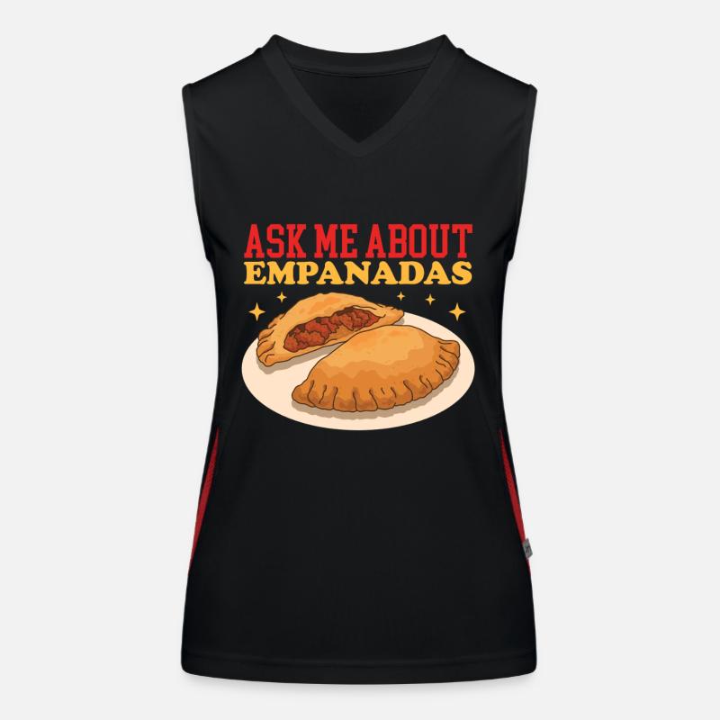 Empanada Dumpling Cadeau d’Empanada Débardeur respirant contrasté Femme