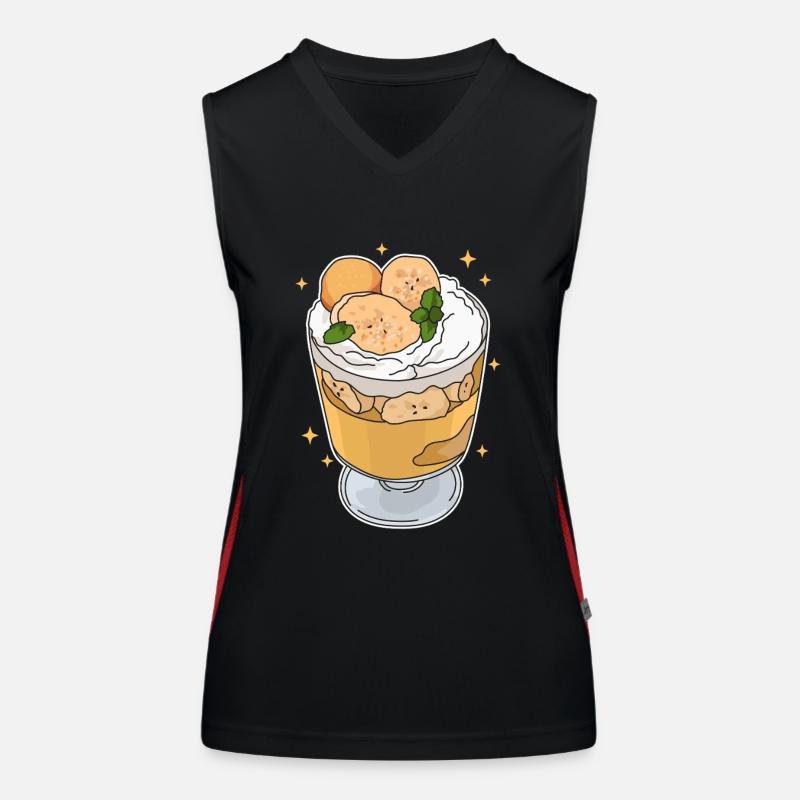 Bananenpudding Bananen Pudding Geschenk Funktionelles Kontrast-Tank Top für Frauen
