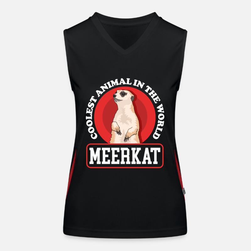 Suricate Cadeaux drôles de suricate Débardeur respirant contrasté Femme